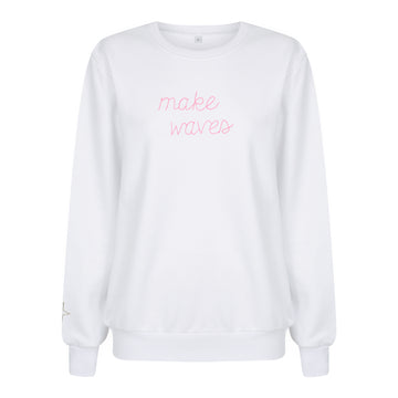 Make Waves Sweatshirt - White